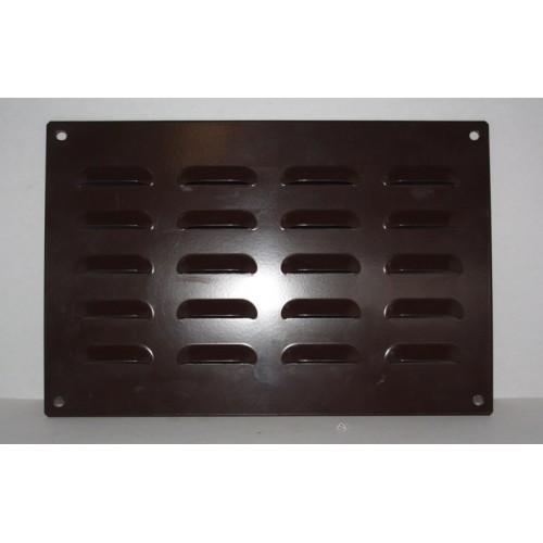 Grille louvre punched 300x200 brown